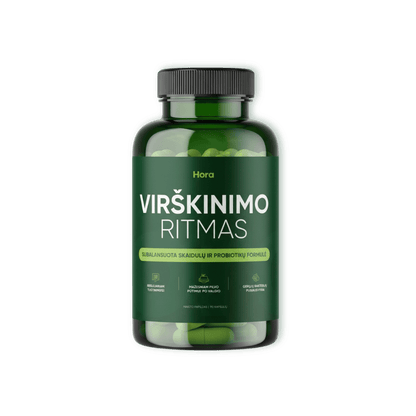 VIRŠKINIMO RITMAS skaidulų kapsulės, KASDIENIS LENGVUMAS programos dalis