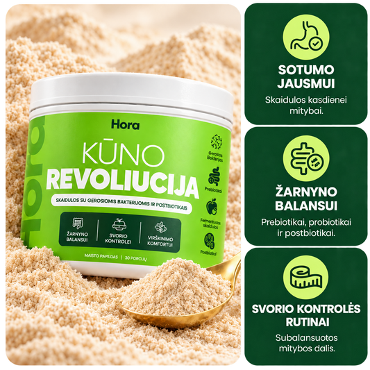 skaidulos su probiotikais